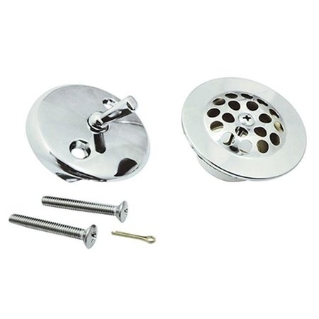 FURNORAMA Made to Match Grid Tub Drain Kit; Polished Chrome FU347862